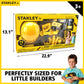 Stanley Jr. 19-Piece Pretend-Play Tool Set with Hard Hat and Tool Belt