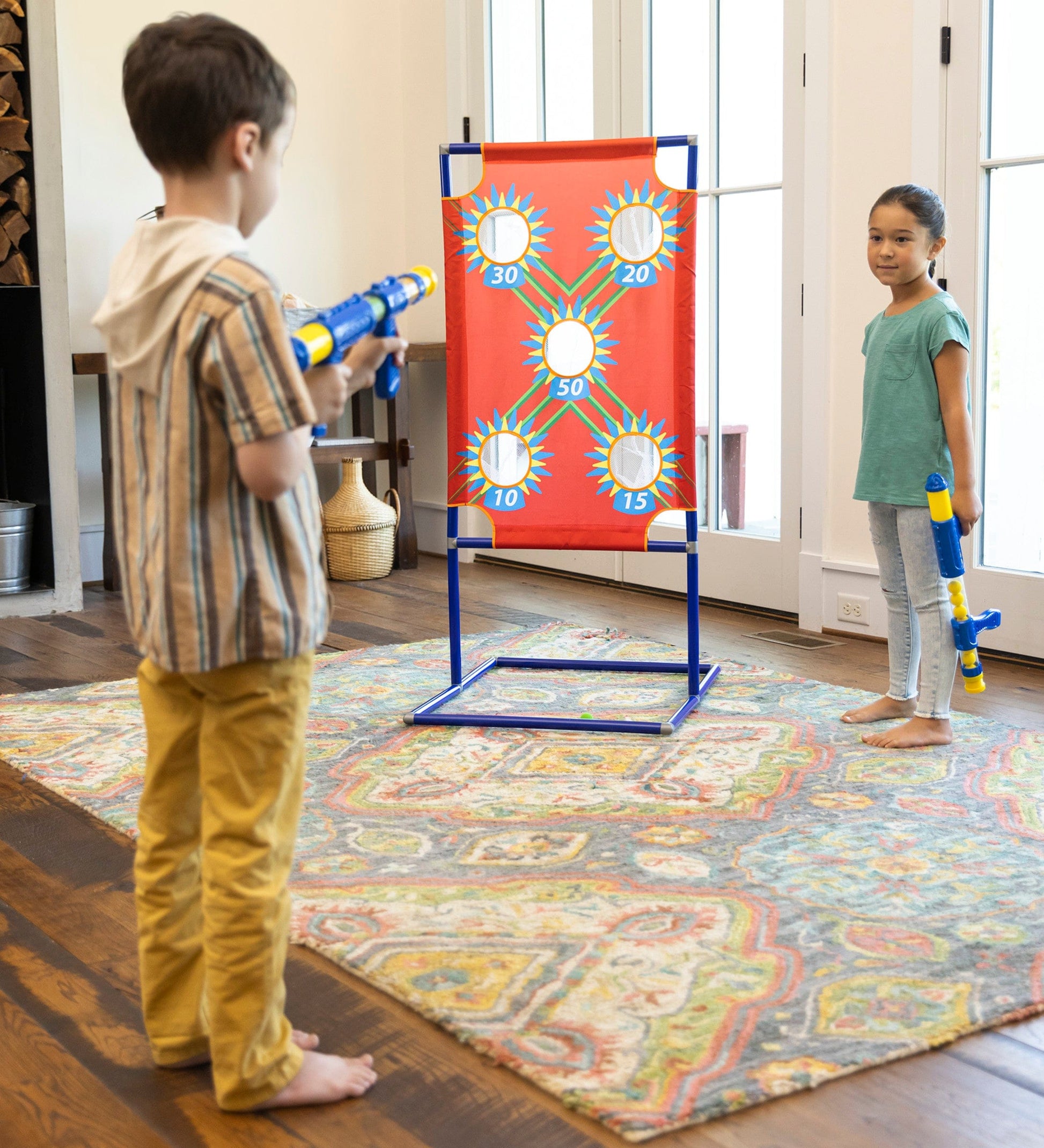 Target Blaster Game Set with 2 Blasters and 24 Foam Balls