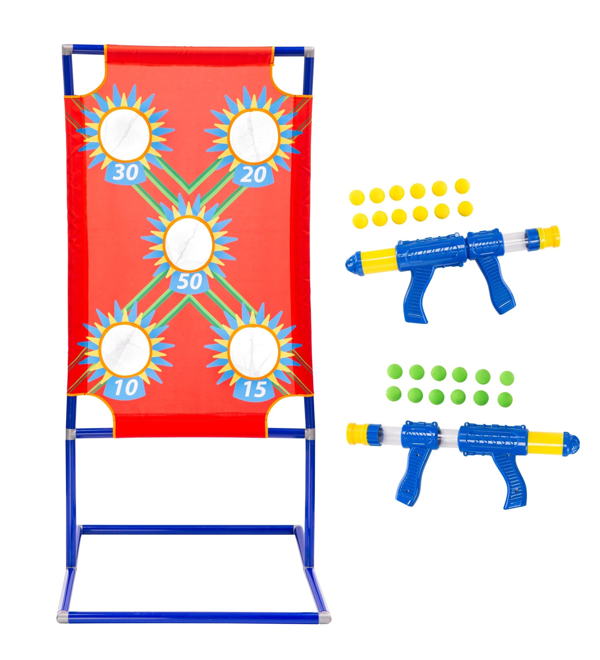 Target Blaster Game Set with 2 Blasters and 24 Foam Balls