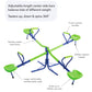 Quad-Seat Teeter Totter