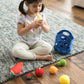 7-Piece Felt Fabric Pretend-Play Food Basket