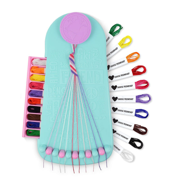 DIY Classic Friendship Bracelet-Making Kit with Thread