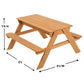 Wooden 2-in-1 Picnic Table Sensory Play Station