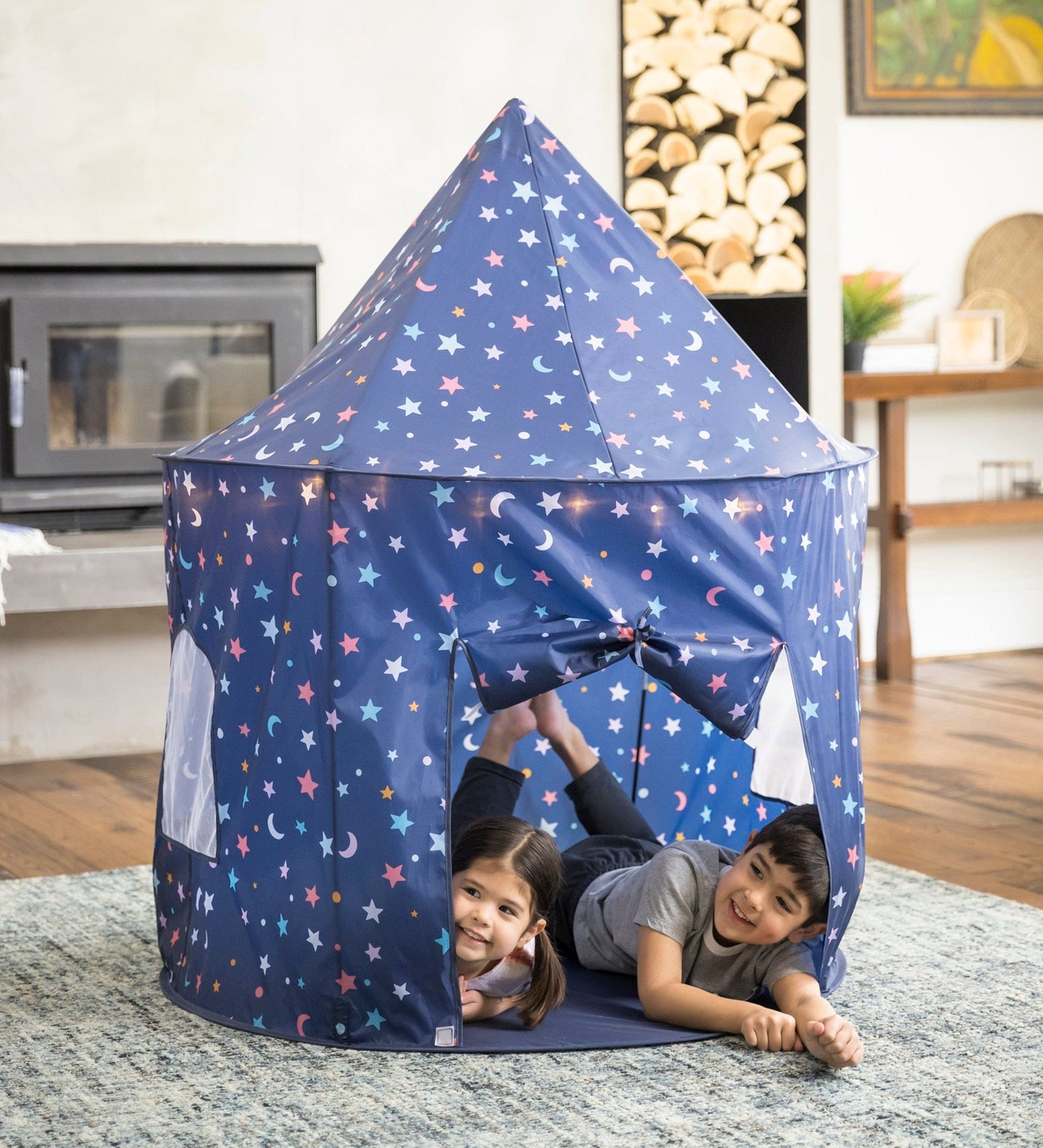 53-Inch Celestial Pop-Up Play Tent with Lights