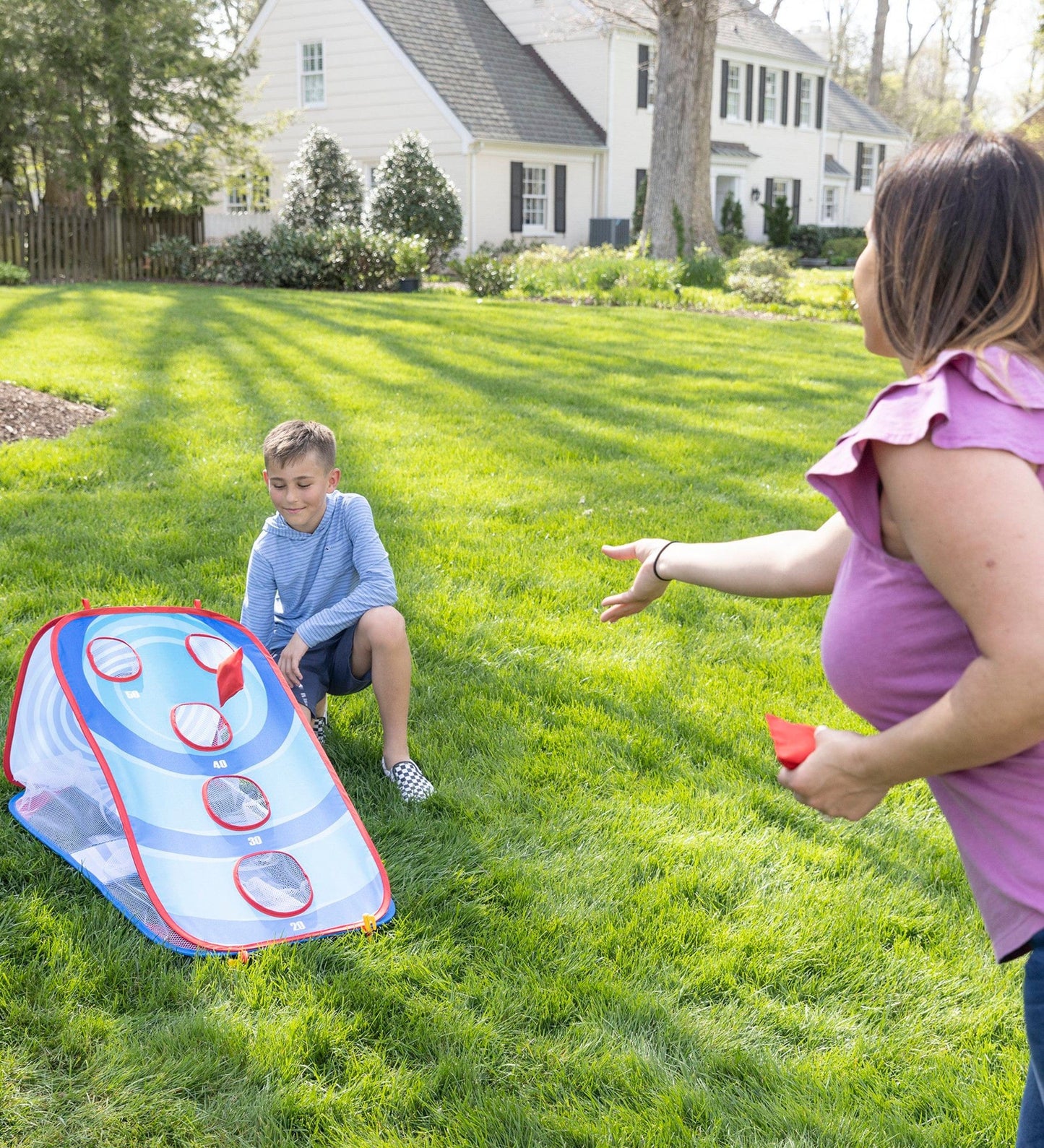 3-in-1 Portable Pop-Up Target Game Set with Bean Bags