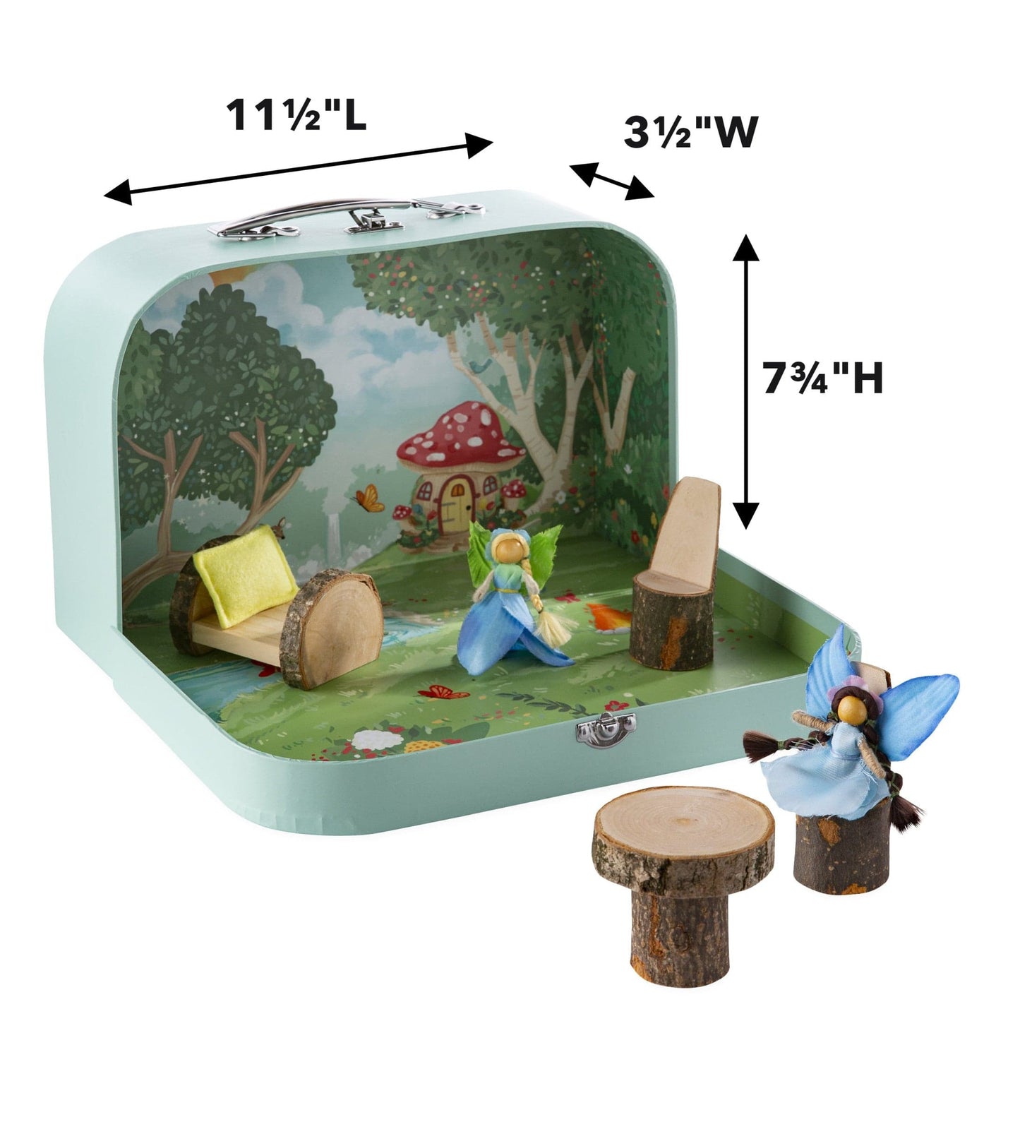 Secret Garden Travel Dollhouse Set with Dolls and Furniture