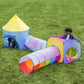 Pop-Up Rainbow Play Tents and Tunnels, Set of 4