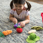 7-Piece Felt Fabric Pretend-Play Food Basket