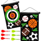 Double-Sided Magnetic Canvas Target Darts Game