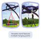 50-Inch Vortex Spinning Ring Swing and Sky Dome Arched Stand Set