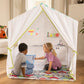 50-Inch Kitchen Playhouse Tent with 7-Piece Kitchen Cooking Set