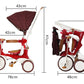 3-In-1 Foldable Tricycle With Canopy