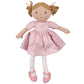 Amelia Lt. Brown Hair Doll In Pink Linen Dress With Display Box
