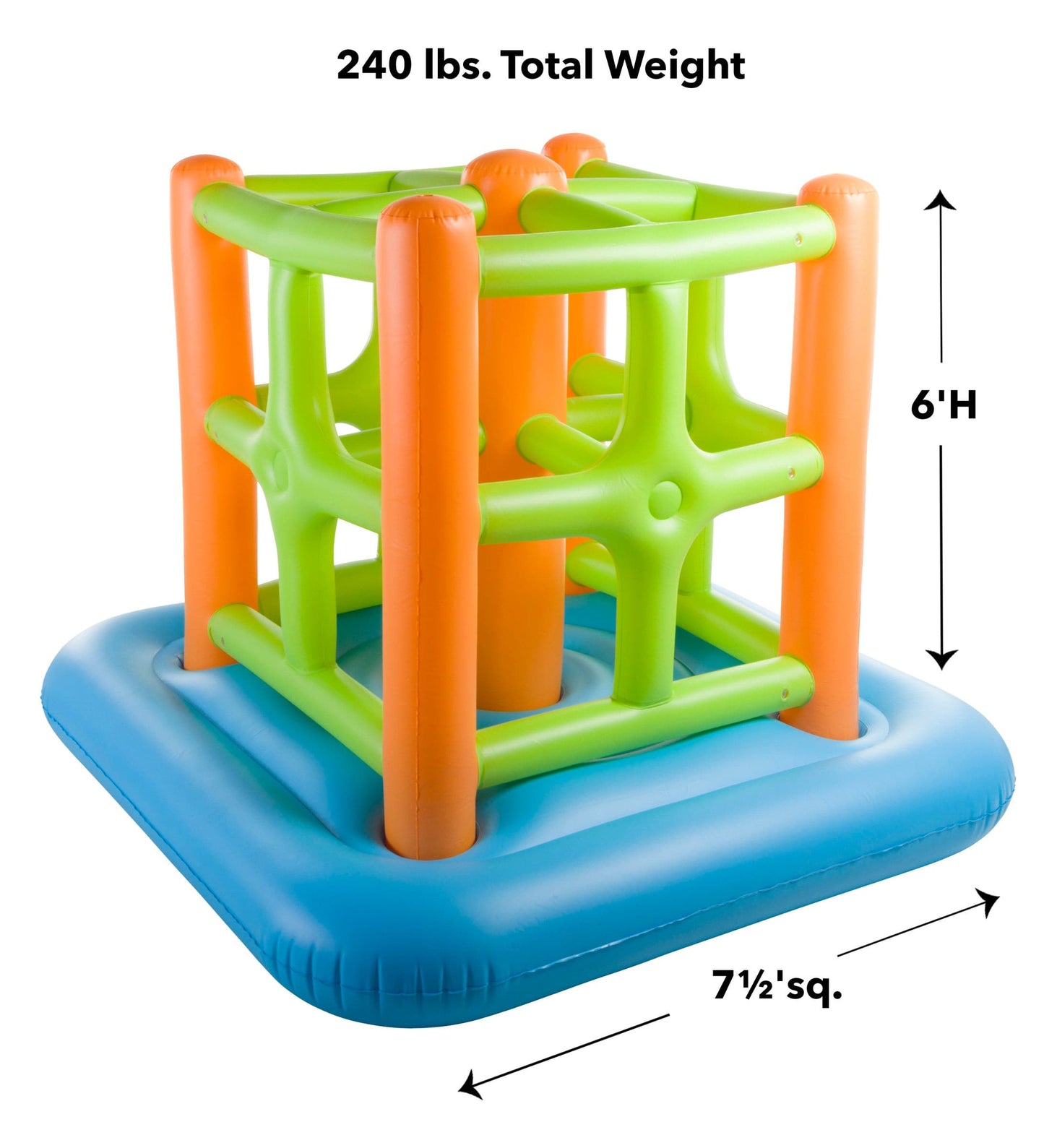 Giant 7-Foot Inflatable Bounce House and Climbing Cube