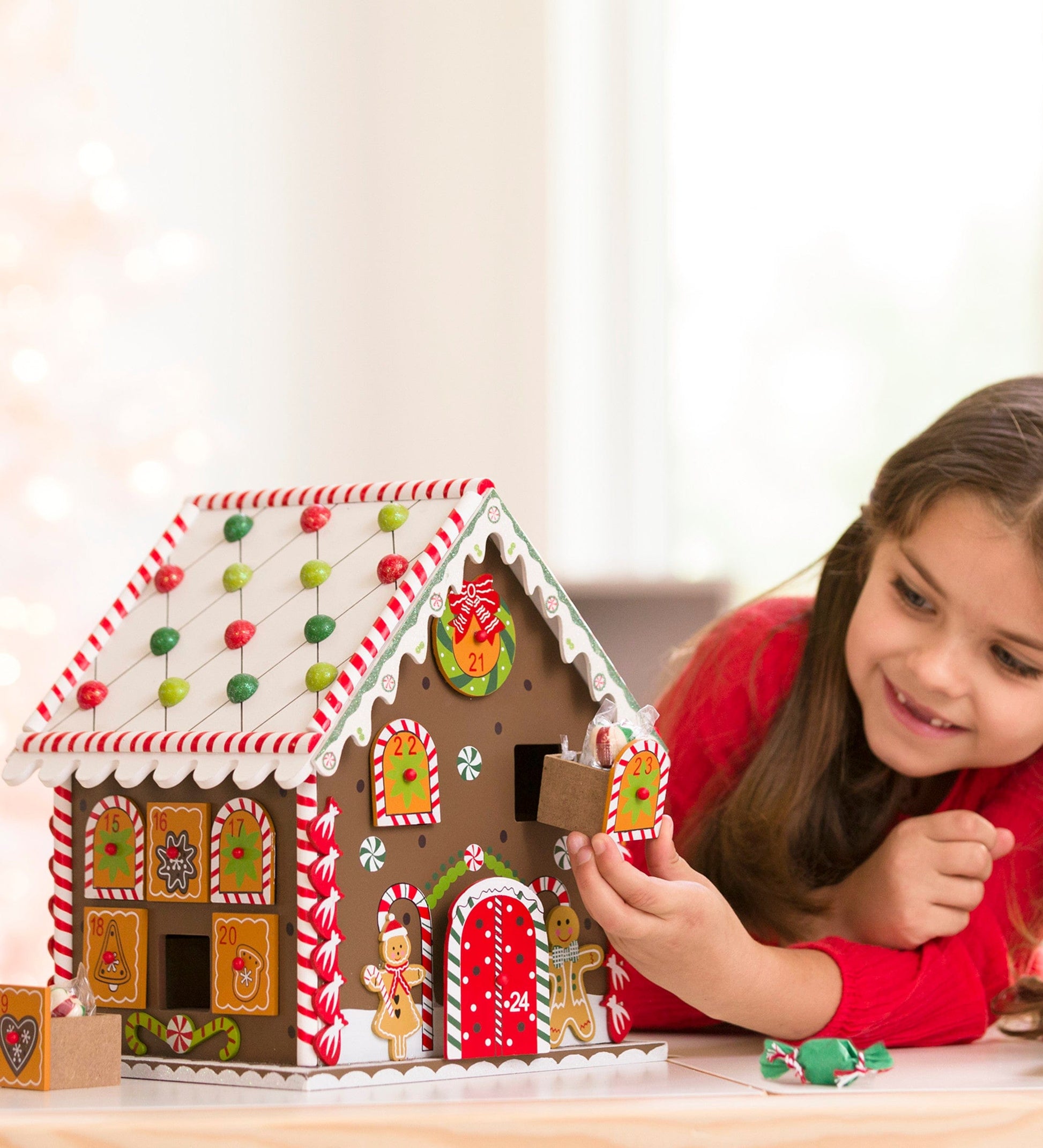 Wooden Gingerbread Advent House