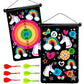 Double-Sided Magnetic Canvas Target Darts Game