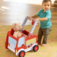 Wooden Fire Truck Walker and Push Toy