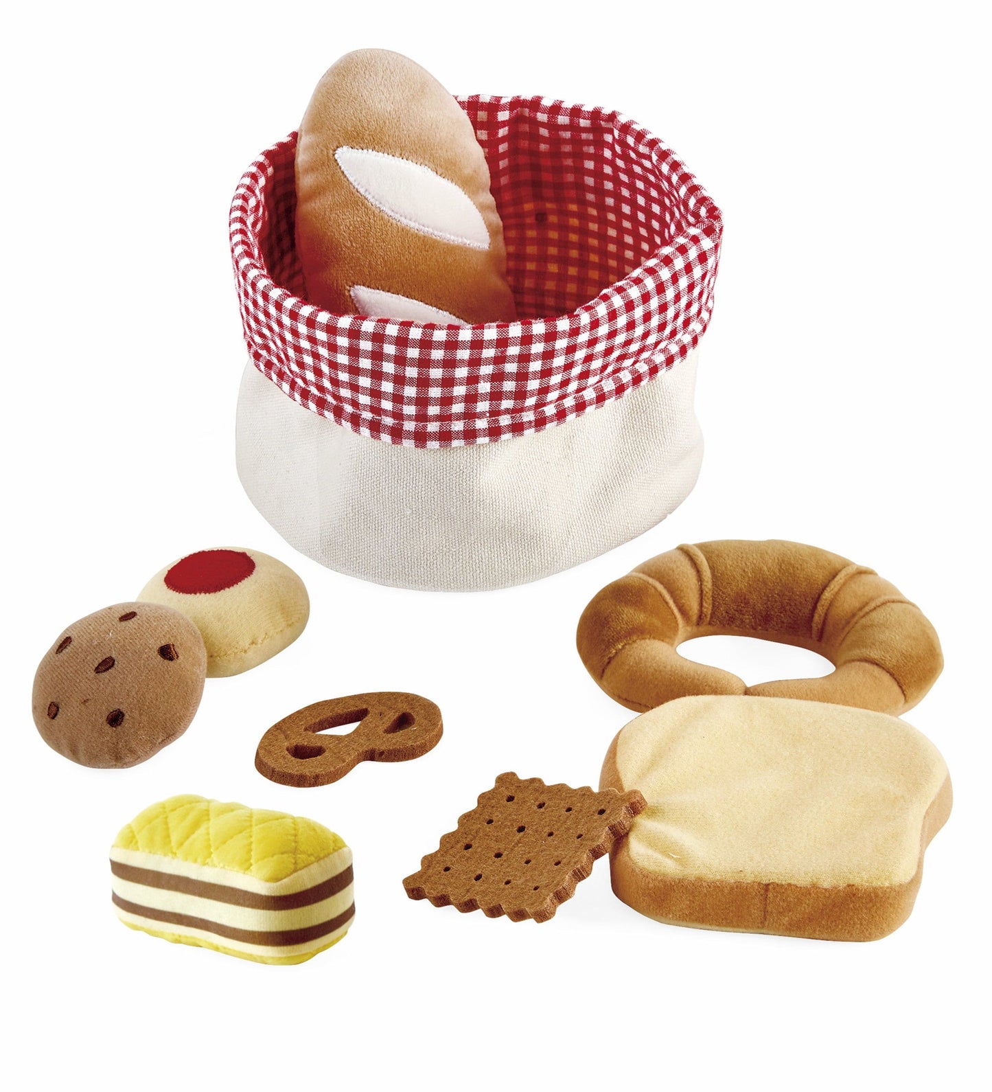 8-Piece Felt Fabric Pretend-Play Bread Basket