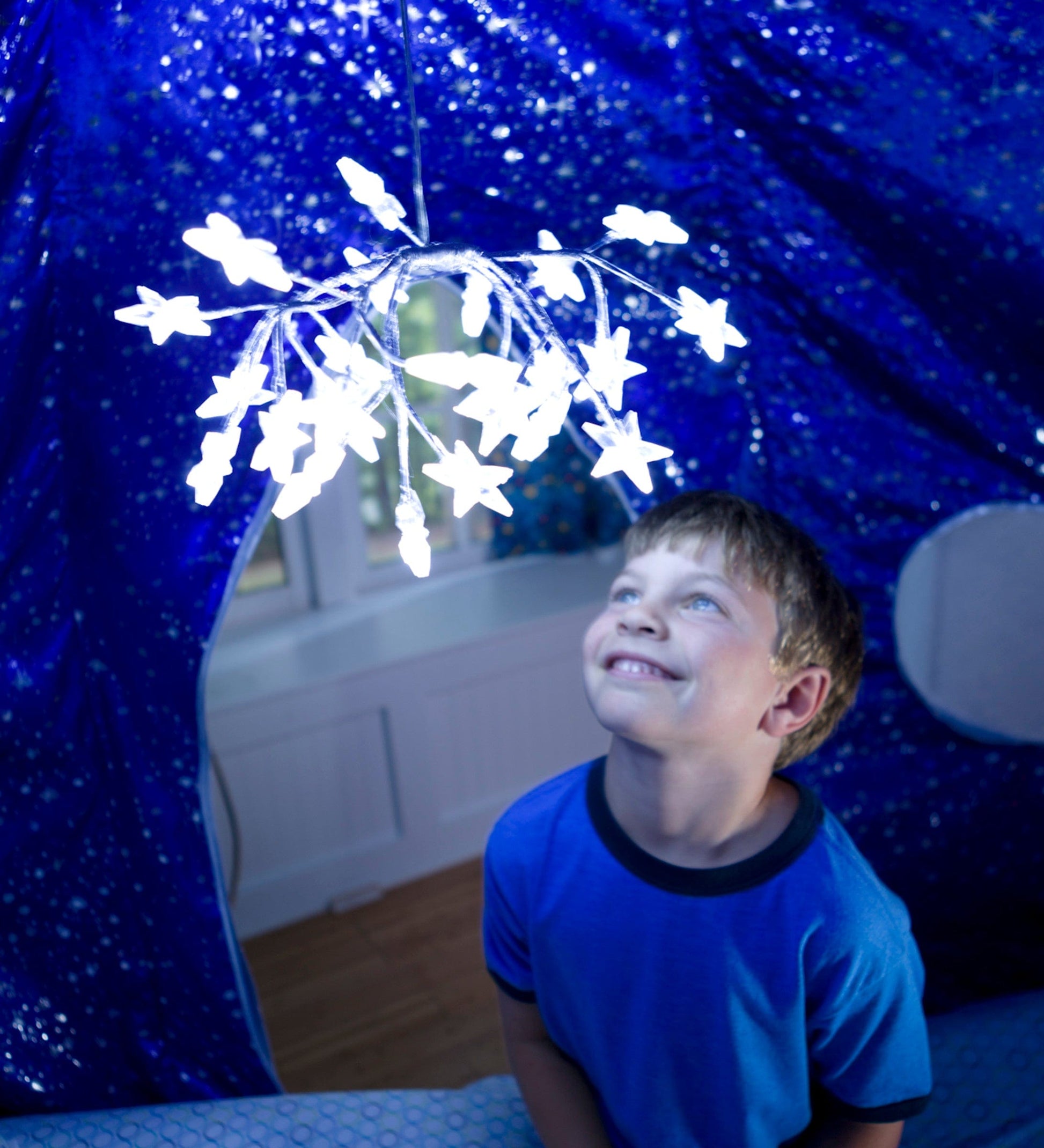 Galactic Bed Tent With Starburst LED Light