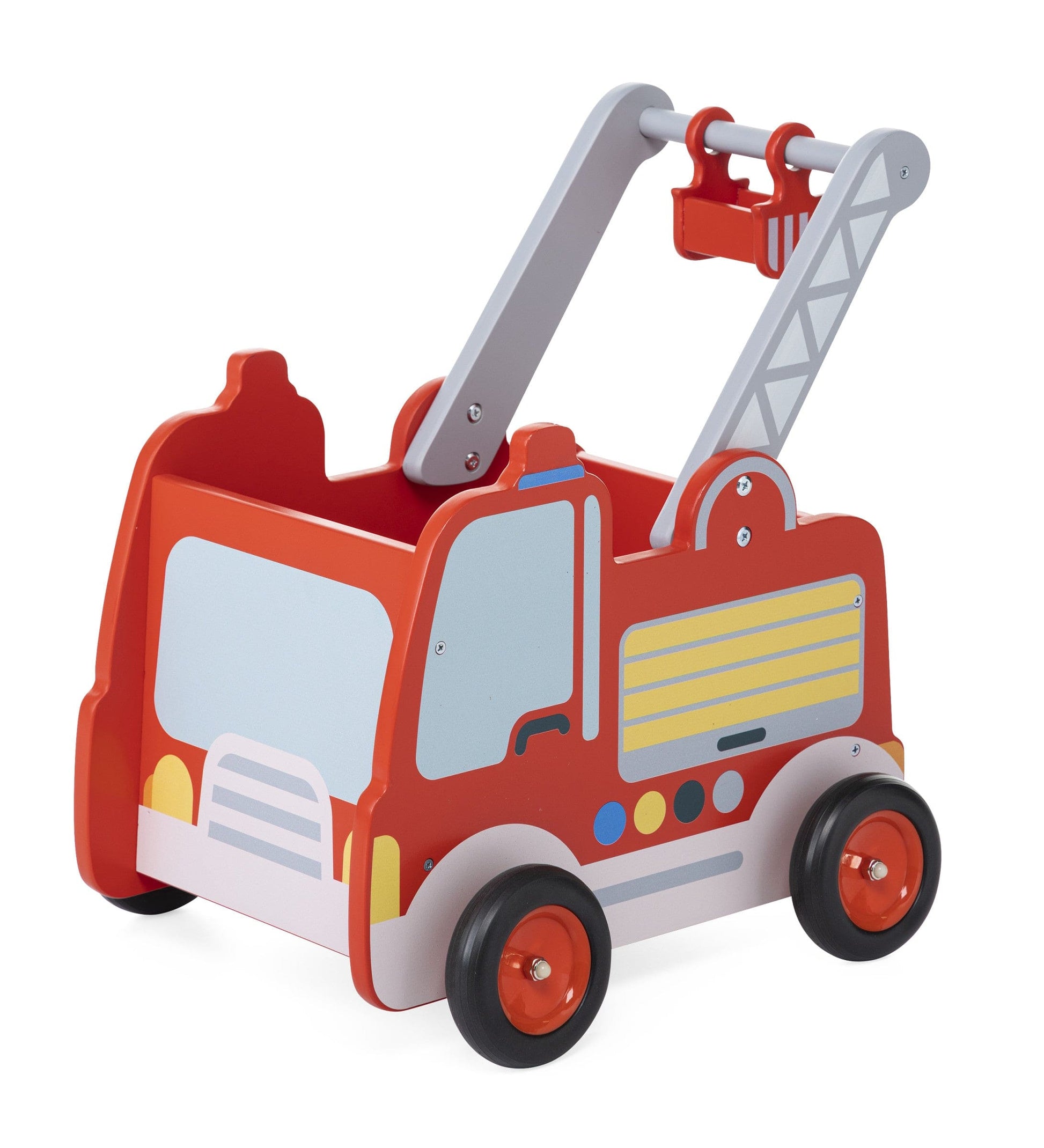 Wooden Fire Truck Walker and Push Toy