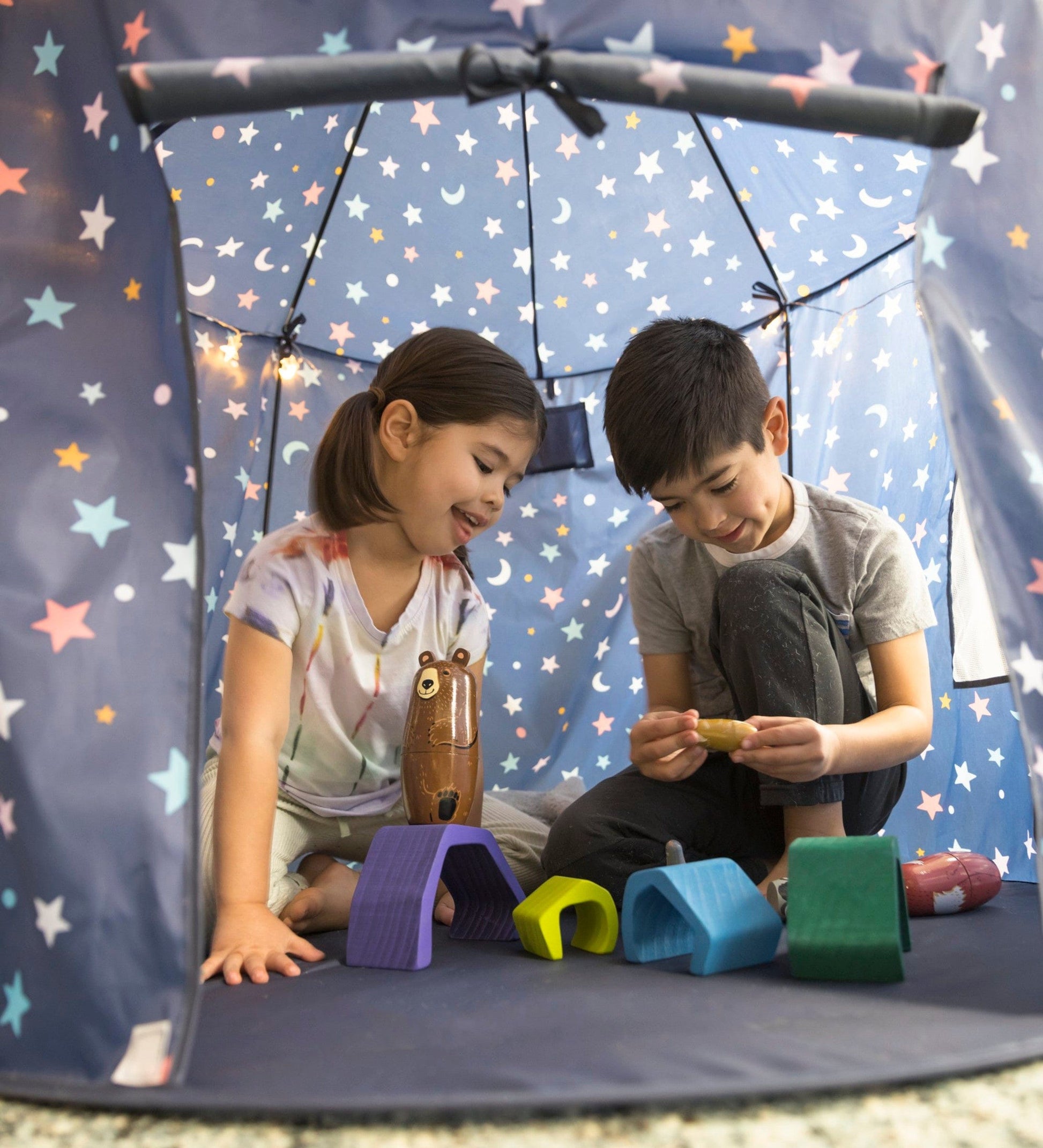 53-Inch Celestial Pop-Up Play Tent with Lights