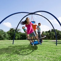 50-Inch Vortex Spinning Ring Swing and Sky Dome Arched Stand Set