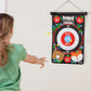 Double-Sided Magnetic Canvas Target Darts Game