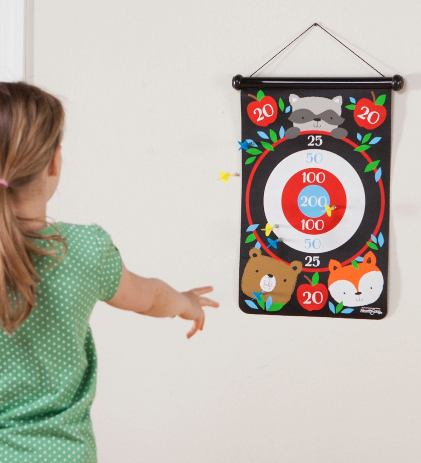 Double-Sided Magnetic Canvas Target Darts Game