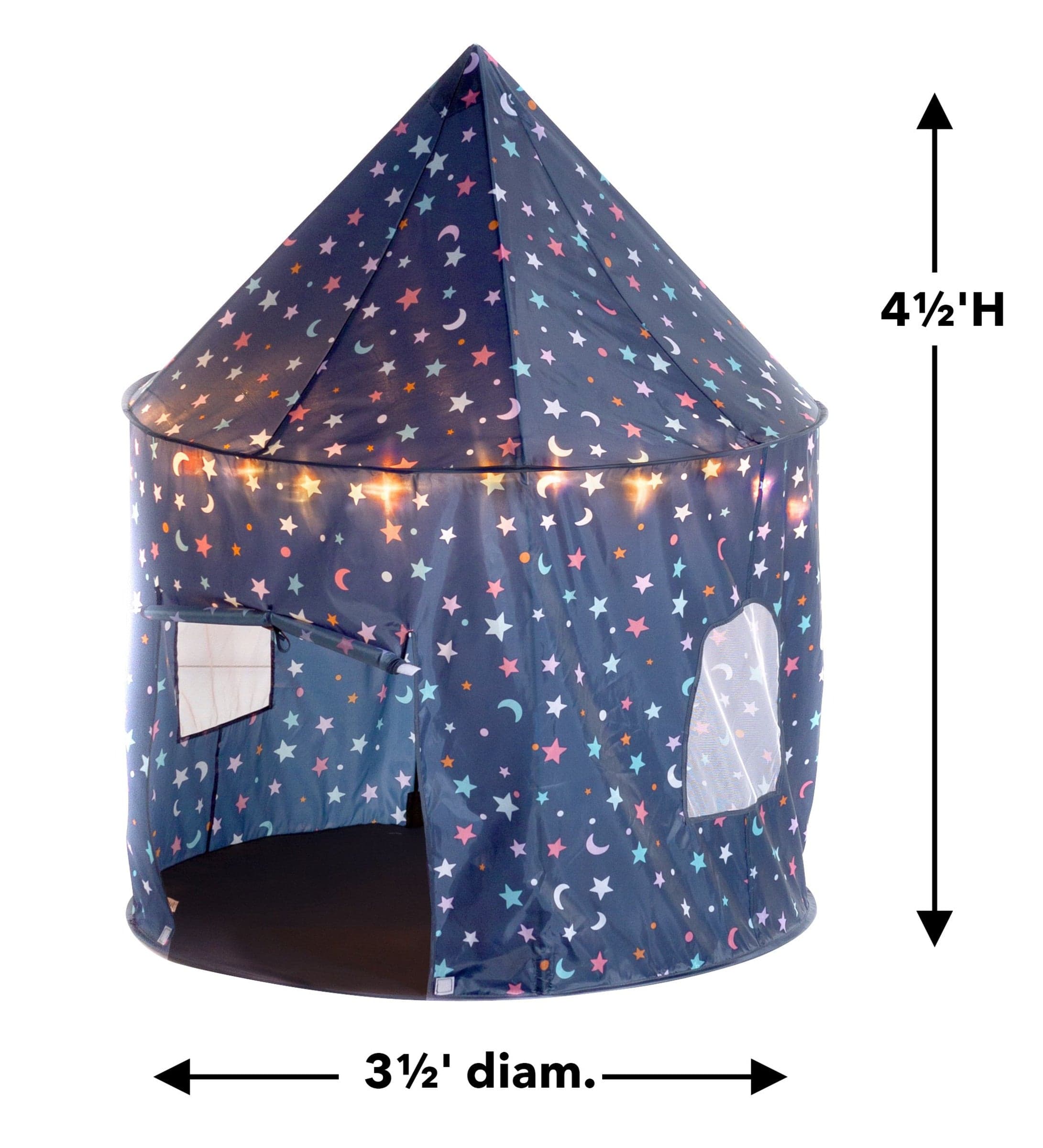 53-Inch Celestial Pop-Up Play Tent with Lights – Hearthsong