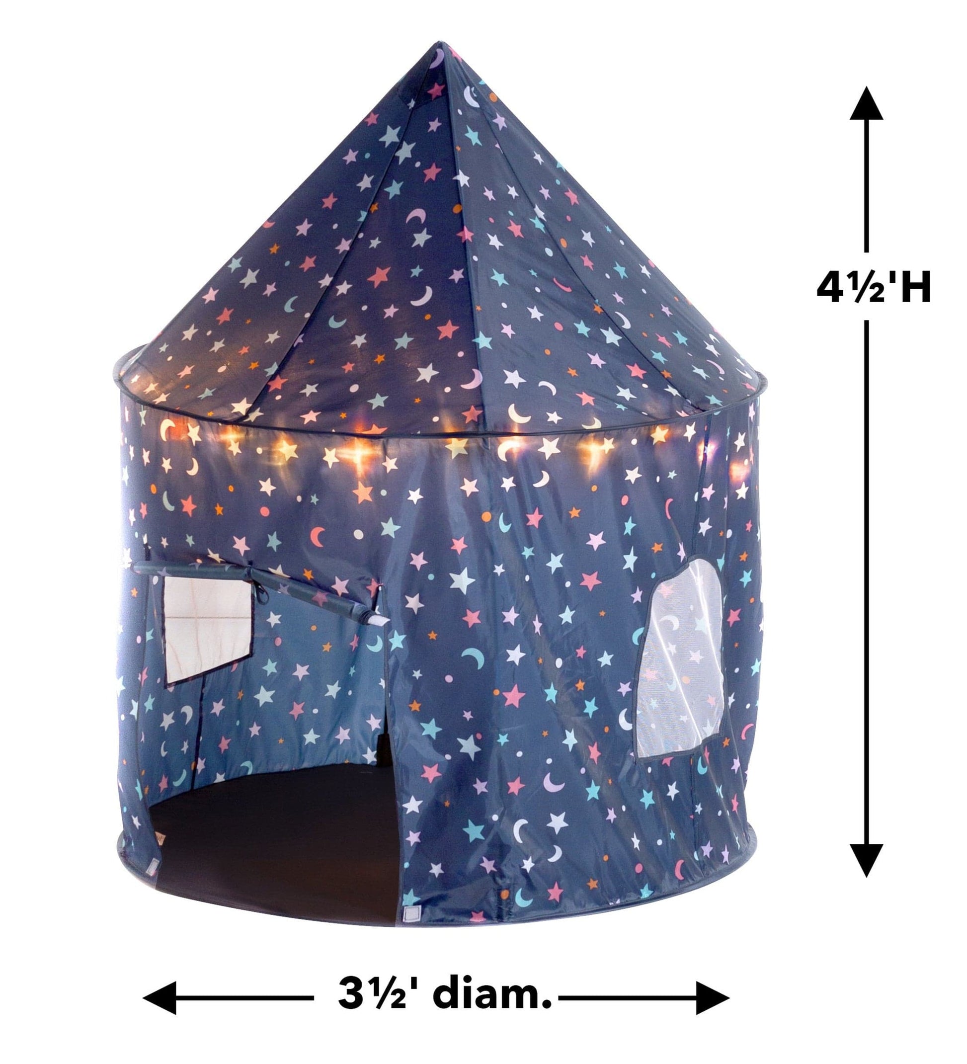 53-Inch Celestial Pop-Up Play Tent with Lights