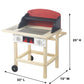 Jr. Grill Master's Wooden BBQ Grill Set with Accessories