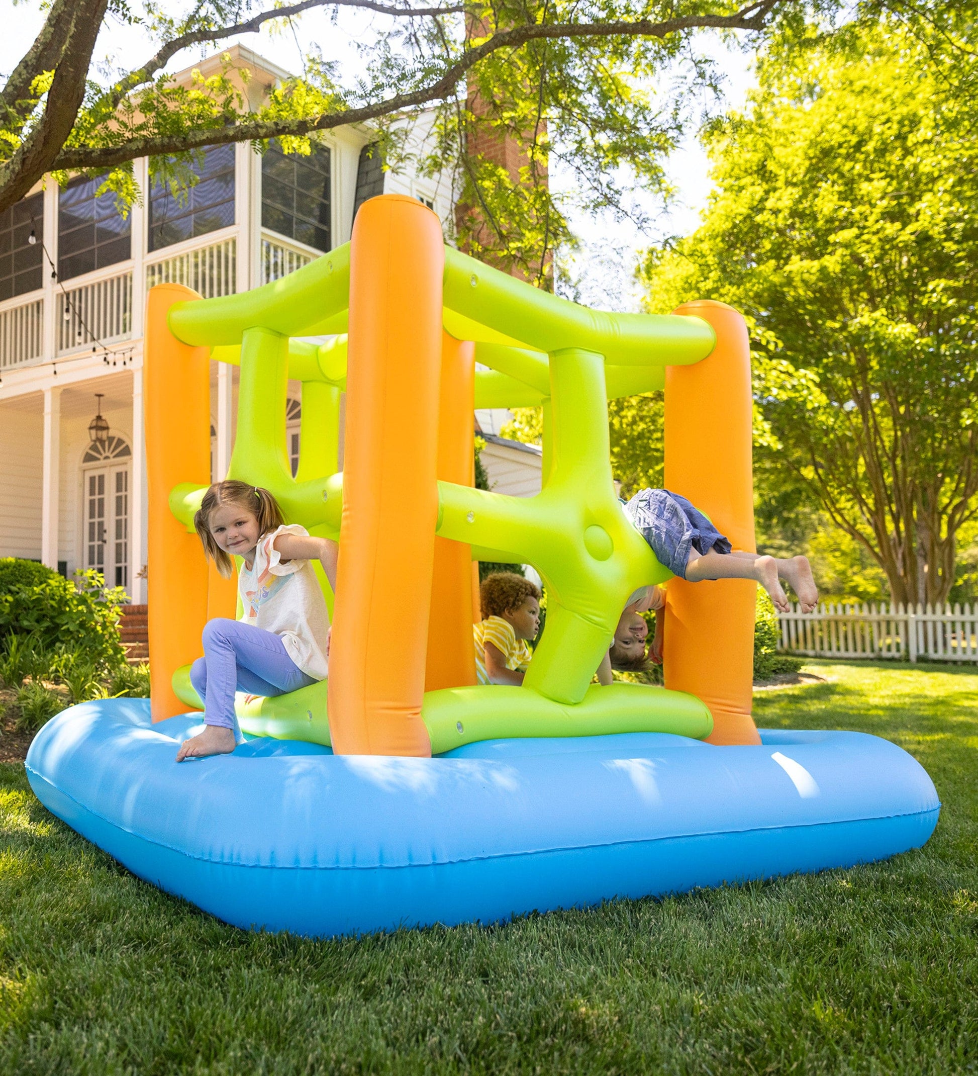 Giant 7-Foot Inflatable Bounce House and Climbing Cube