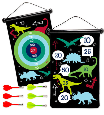 Double-Sided Magnetic Canvas Target Darts Game