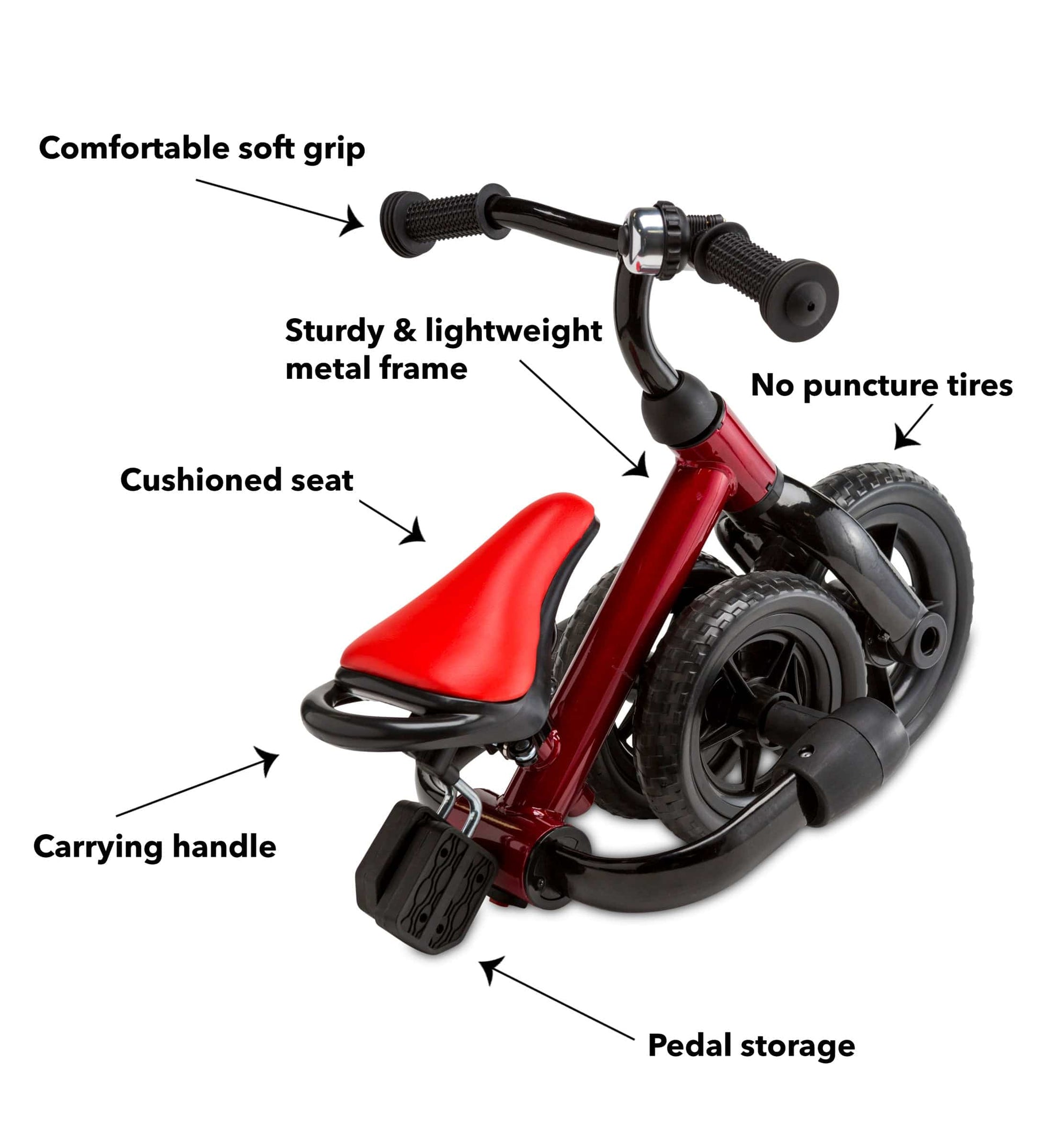 One2Go 2-in-1 Folding Tricycle and Balance Bike