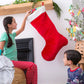 Super-Sized Red Velveteen Christmas Stocking