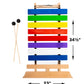 Jumbo 3-Foot Colorful Wooden Chime Xylophone