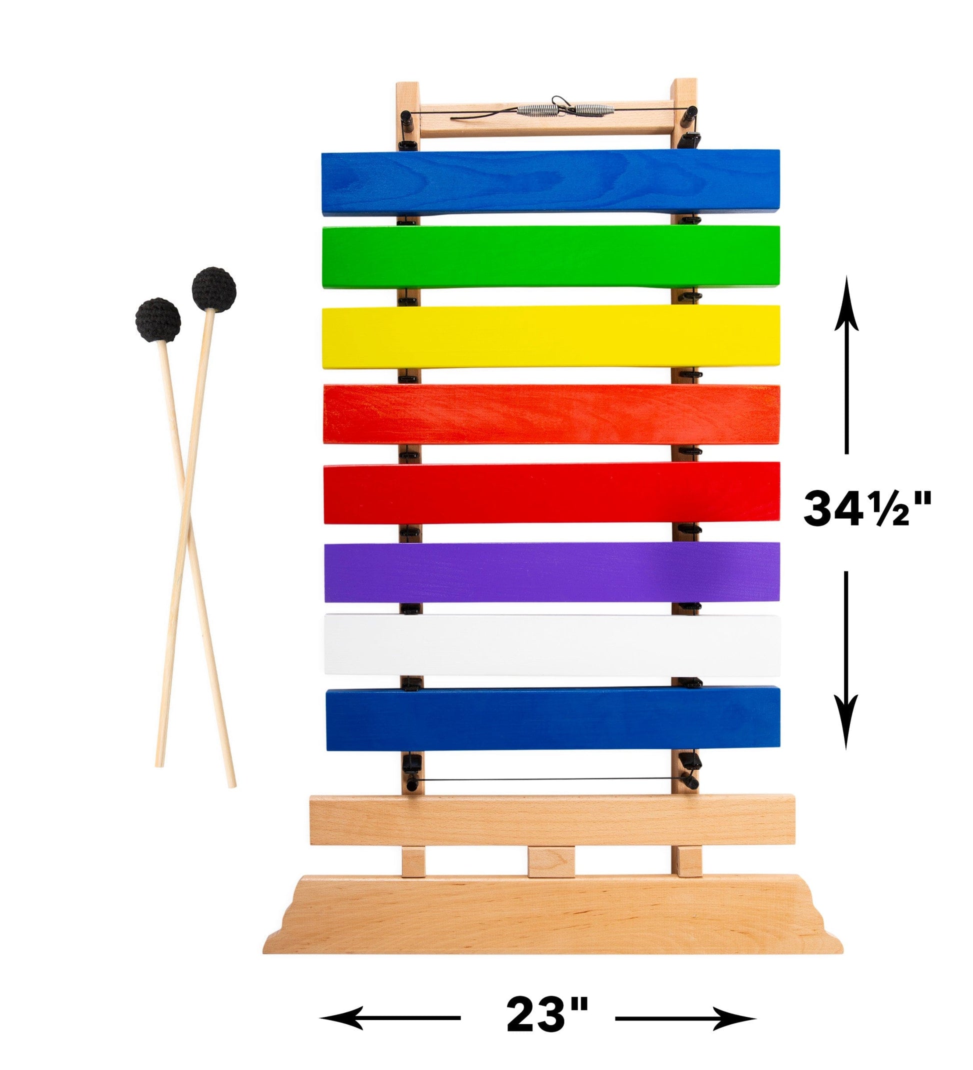 Jumbo 3-Foot Colorful Wooden Chime Xylophone