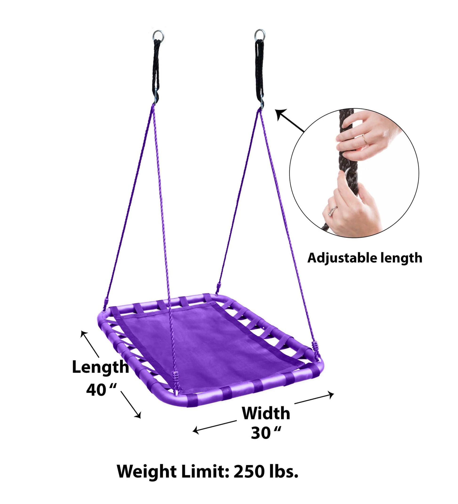 40-Inch Mega Mat Rectangular Platform Swing