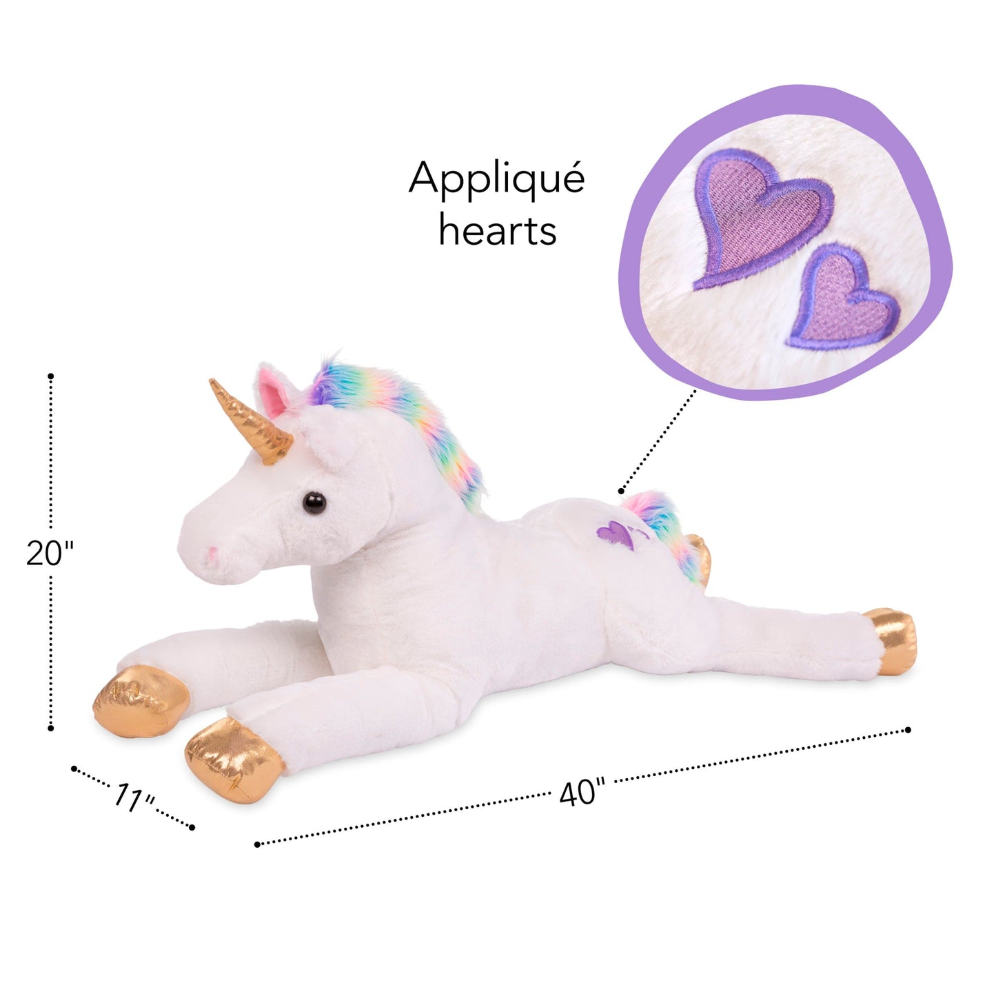 Razzle the Jumbo Plush Unicorn