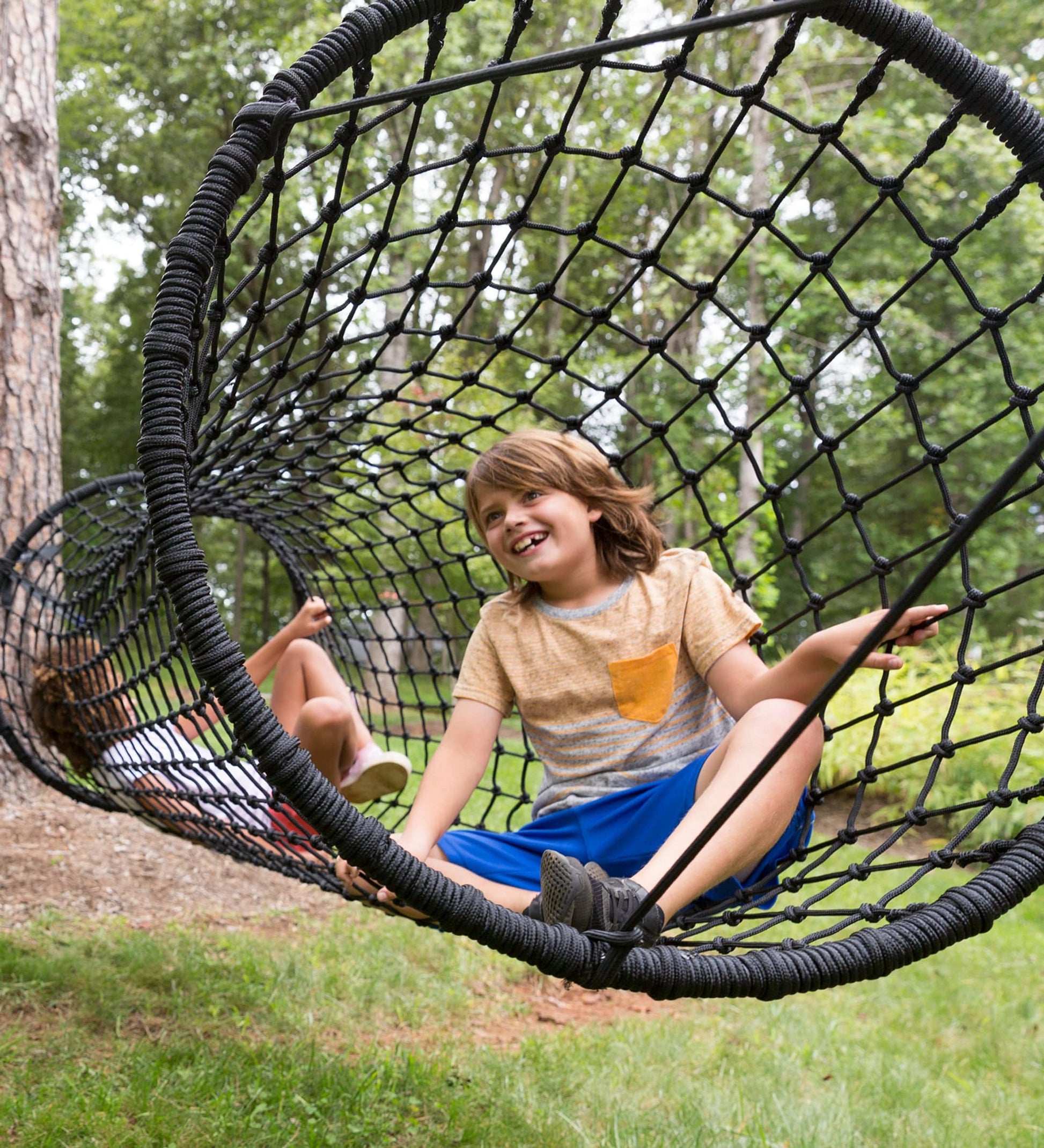 6-Foot Hanging Woven Rope Tunnel Bridge