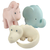 Marshmallow Soft Organic Natural Rubber Rattles, Bath Toys & Teethers