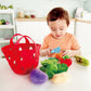 7-Piece Felt Fabric Pretend-Play Food Basket