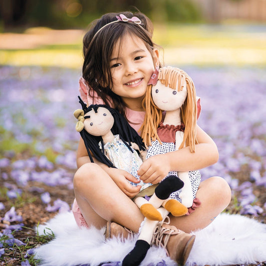 Amber Doll In Black & White Printed Dress