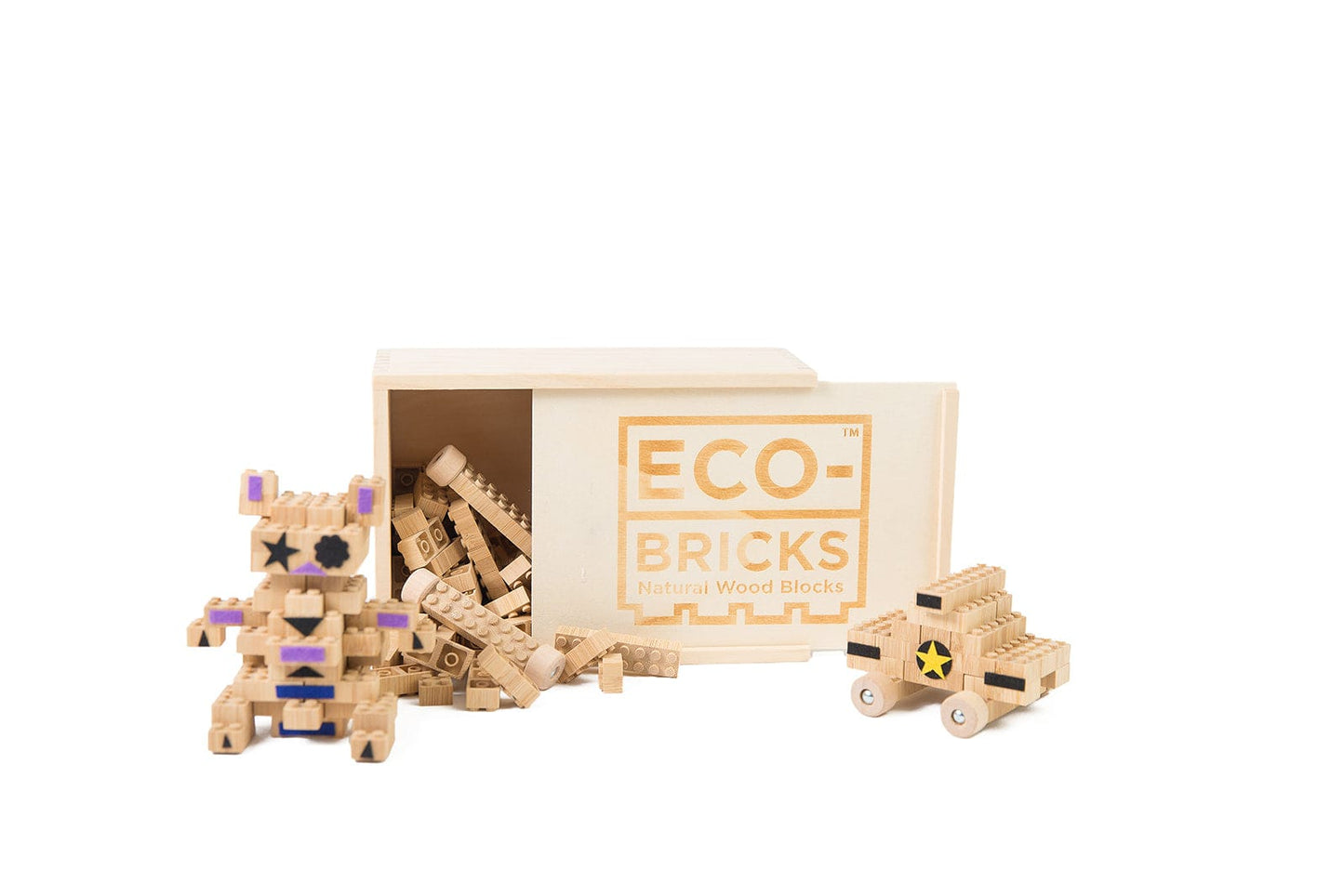 Eco-Bricks Bamboo 90pcs + Felt