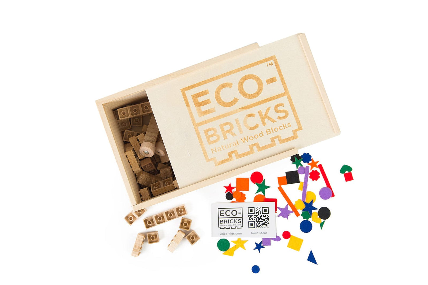 Eco-Bricks Bamboo 90pcs + Felt