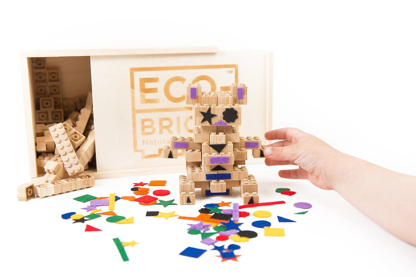 Eco-Bricks Bamboo 90pcs + Felt