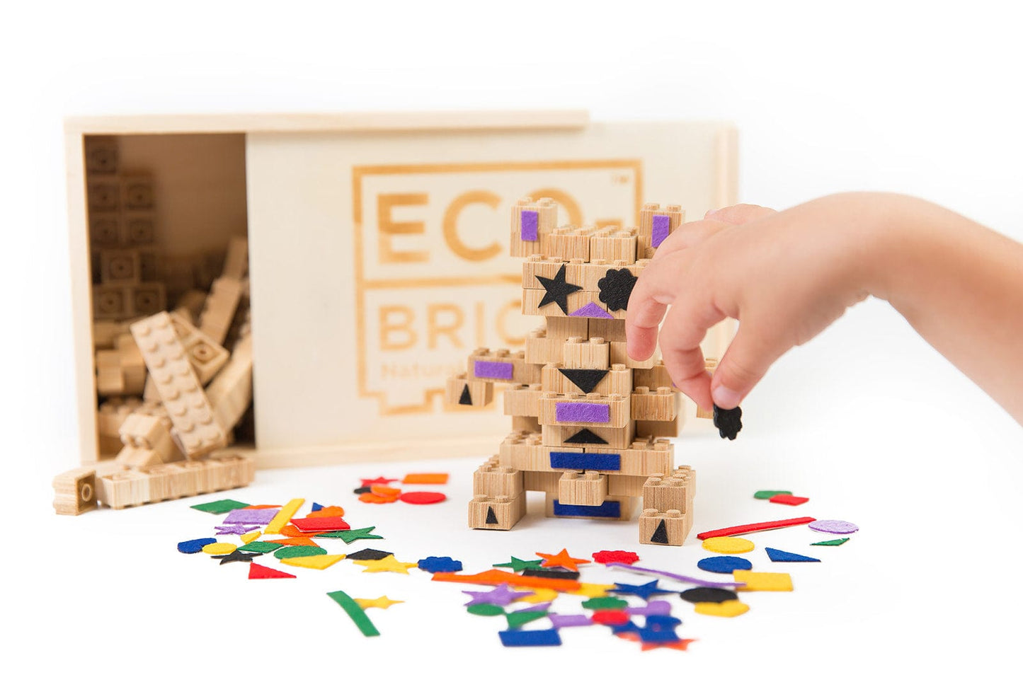 Eco-Bricks Bamboo 90pcs + Felt