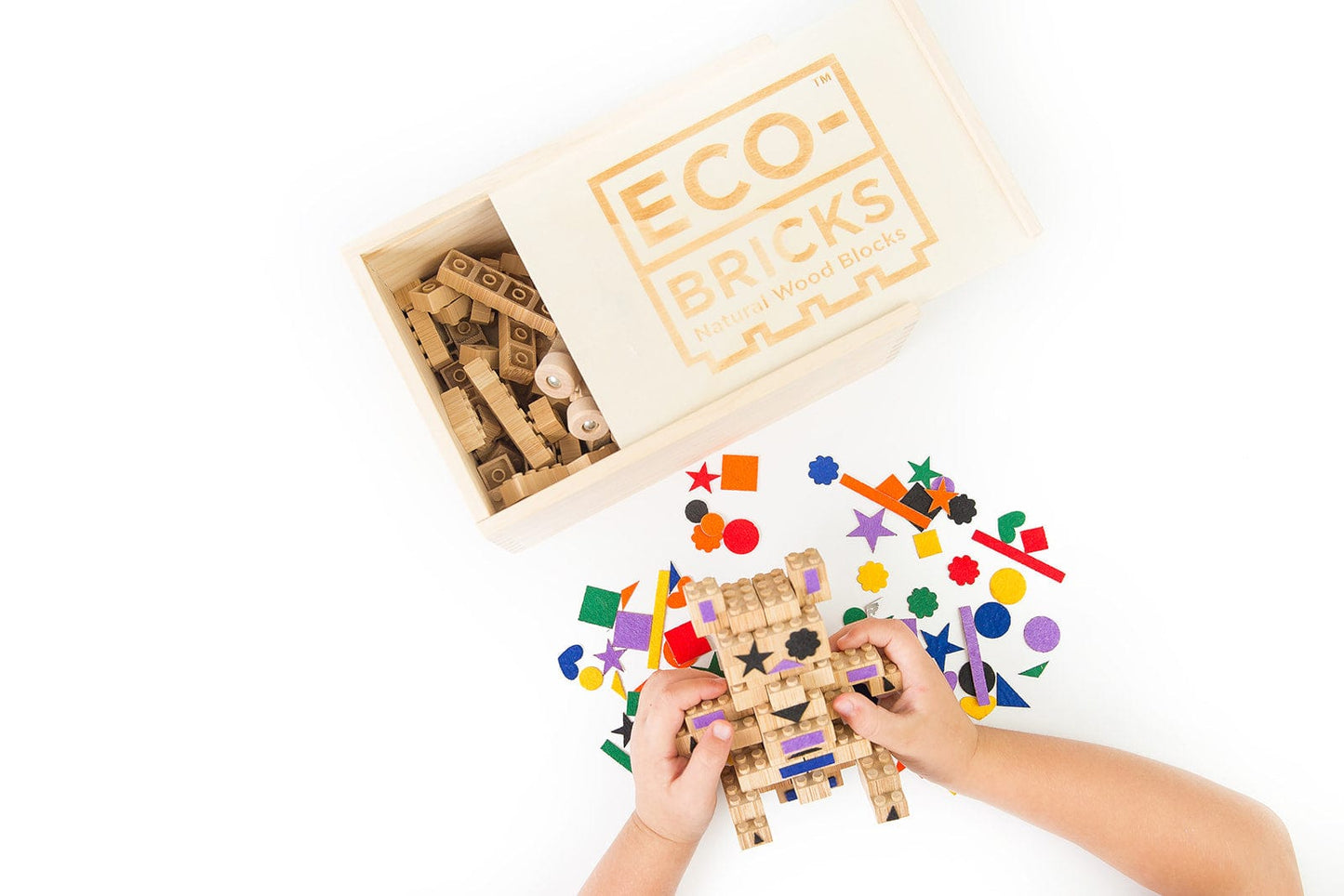 Eco-Bricks Bamboo 90pcs + Felt