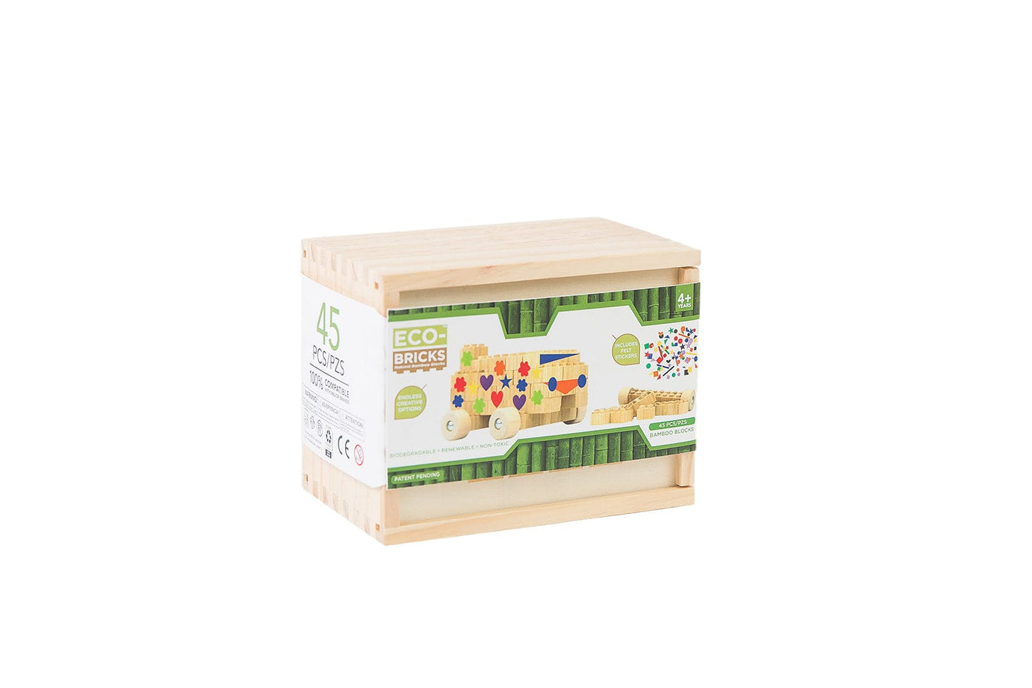 Eco-Bricks Bamboo 45pcs + Felt