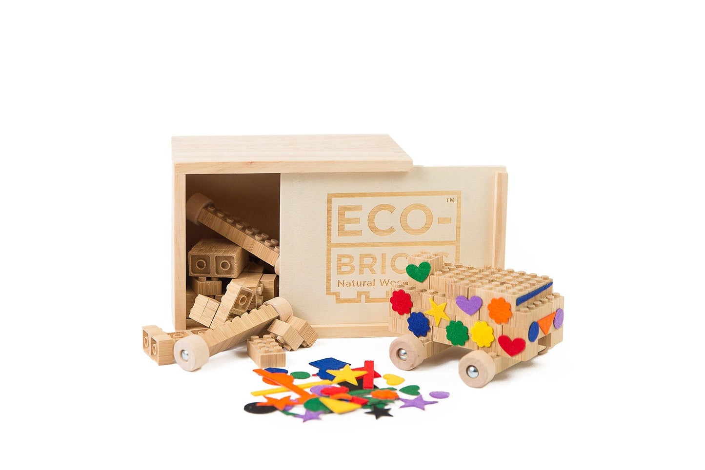 Eco-Bricks Bamboo 45pcs + Felt